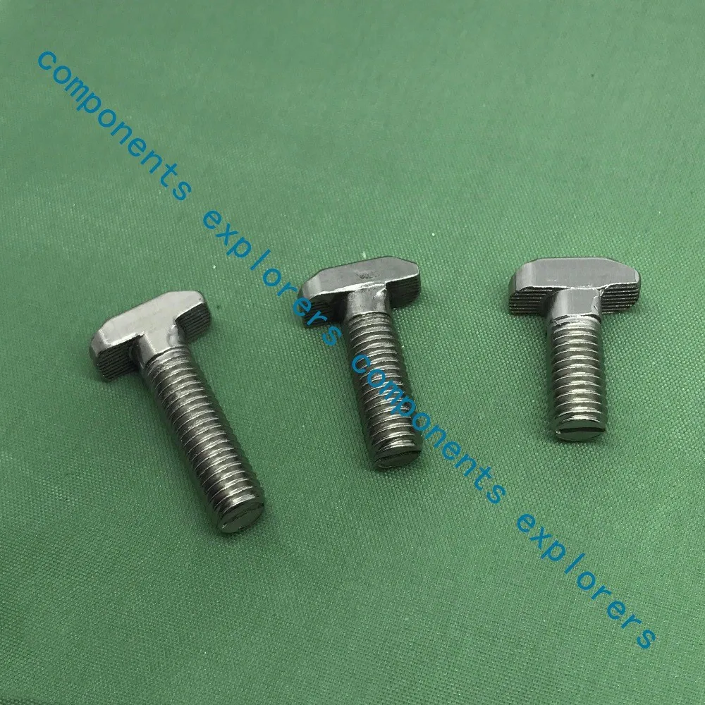 Европейские стандартные 45 серии M8 T винты с длиной никелирования 16/20/25/30/35/40/45 мм