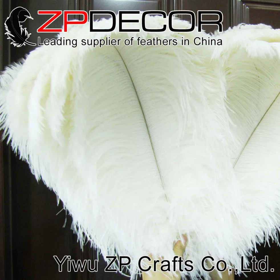 Фабрика ZPDECOR длина 45 50 см (18 20) белый цвет шт./лот высокое качество страусиные перья