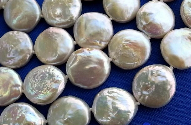 02815 COIN WHITE FRESHWATER CULTURED PEARL NECKLACE | Украшения и аксессуары