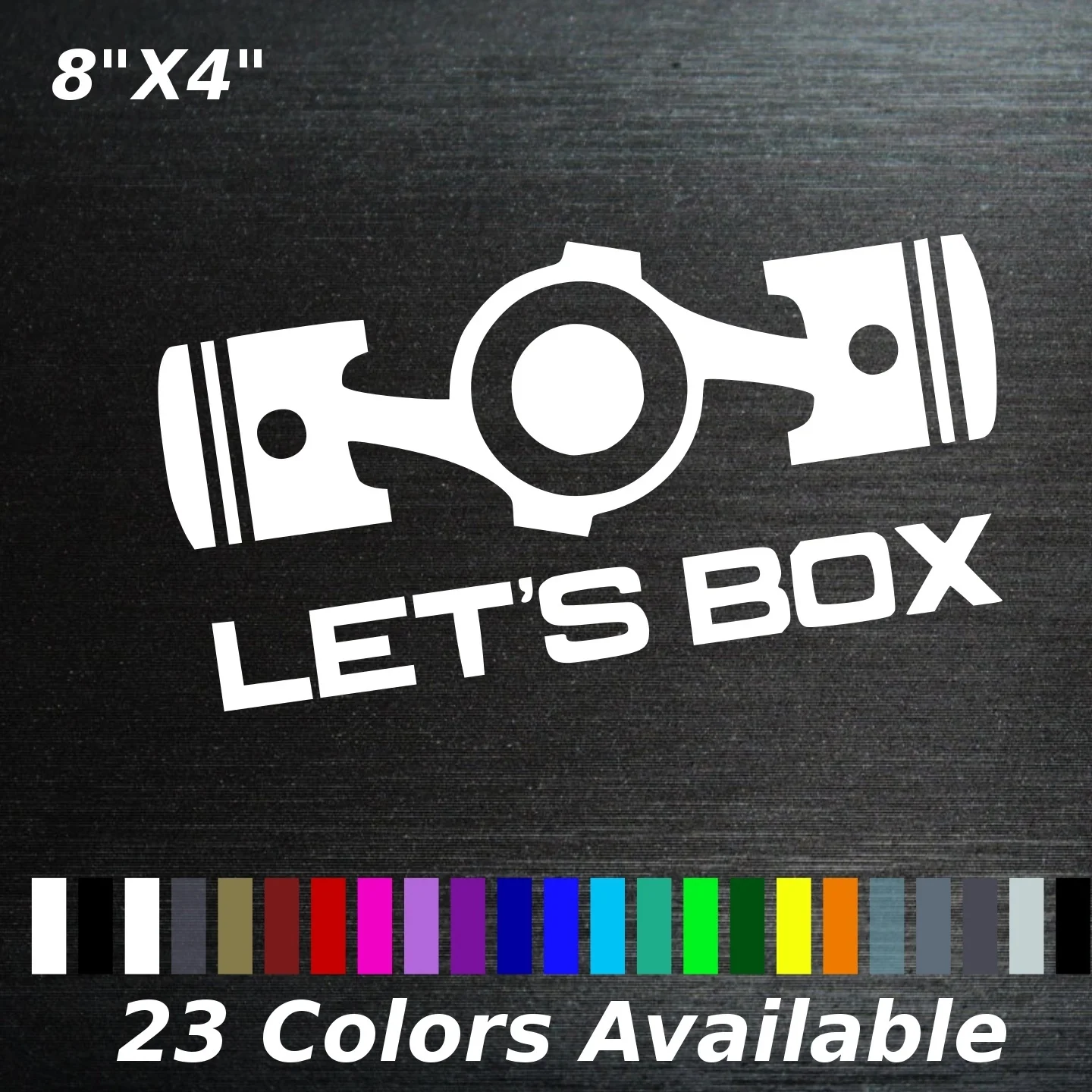 

Let наклейка для коробки sticker piston boxer engine frs brz wrx forester 20x10 см