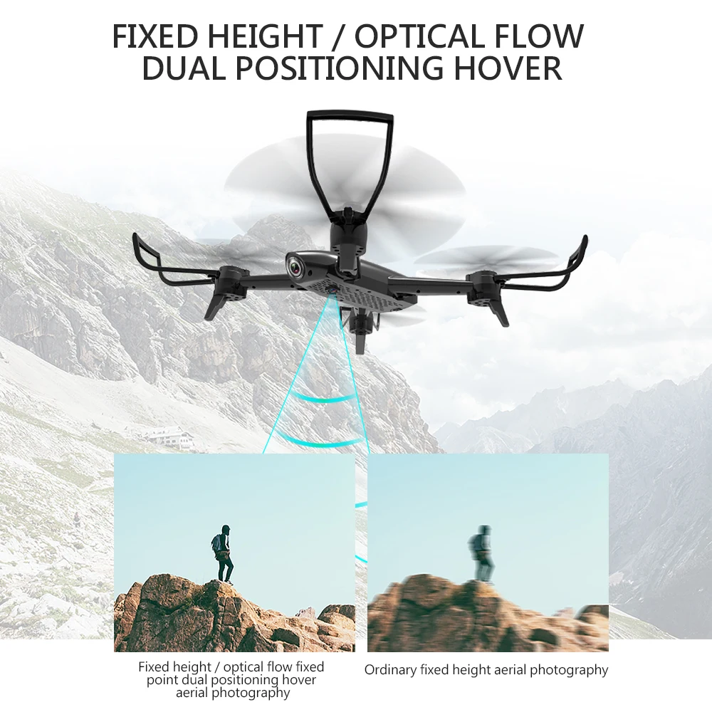 Мини-Дрон SG106 с Wi-Fi FPV 4K камерой и оптическим потоком 1080P | Игрушки хобби