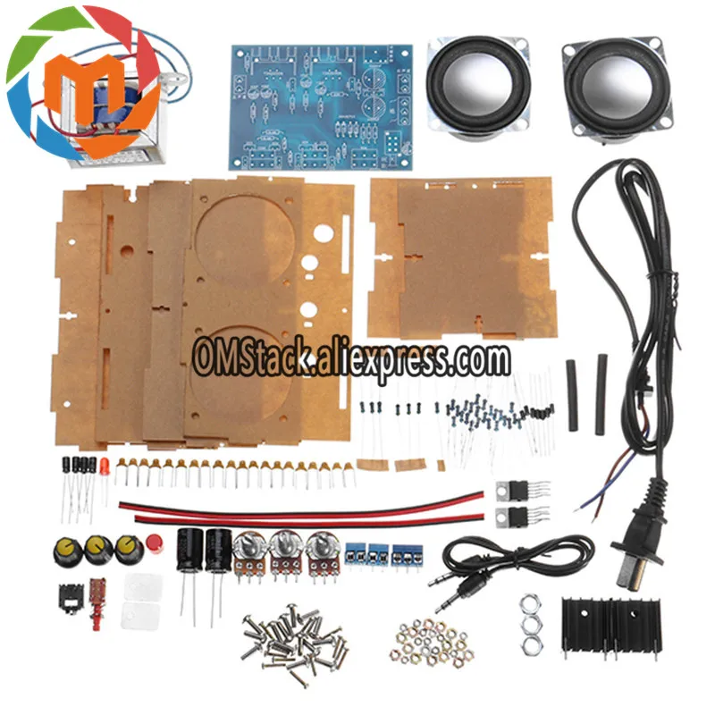 Small Amplifier Two Channel Speaker Audio Kit TDA2030 Mini Electronic DIY Production Parts Assembly Module | Компьютеры и офис