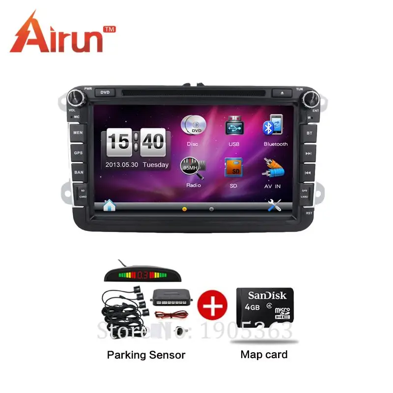 Автомобильная DVD система с GPS навигацией проигрыватель 2DIN 8 дюймов для Volkswagen VW Skoda
