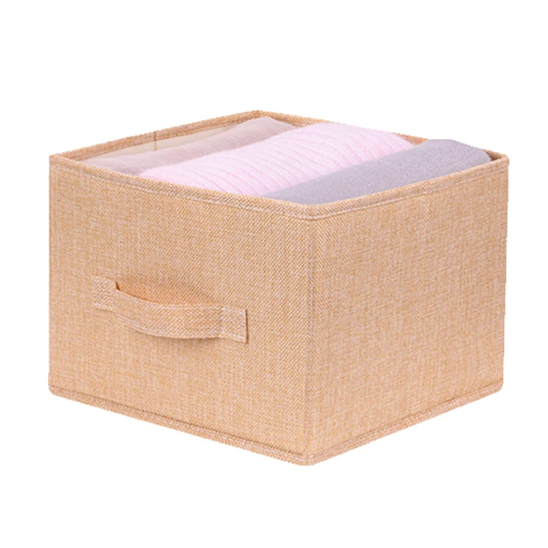 Drawer Beige Хлопковый шкаф Органайзер висячий Карманный ящик для одежды хранение одежды домашняя Организация Прямая поставка - Цвет: Drawer Beige