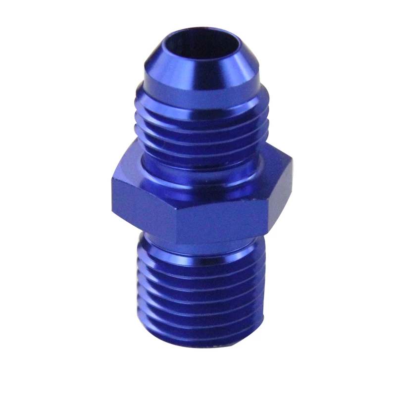 PQY BLUE Male 6AN 6 An Flare to M14x1.5 (мм) метрический прямой фитинг от до M14 * 1 5 Port. Адаптер SL816 06 143