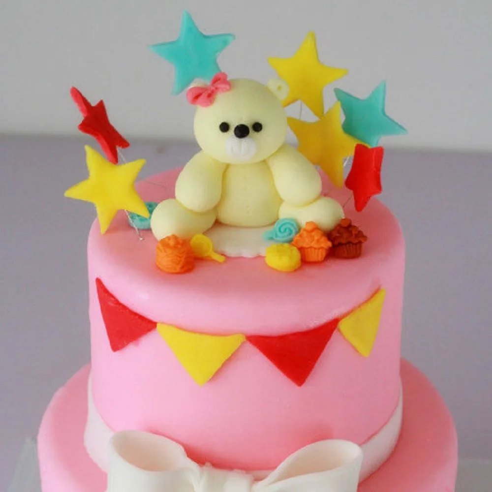 Форма для торта 3 шт./компл. мини звездочка Fondant украшения Плунжер печенья резак Diy