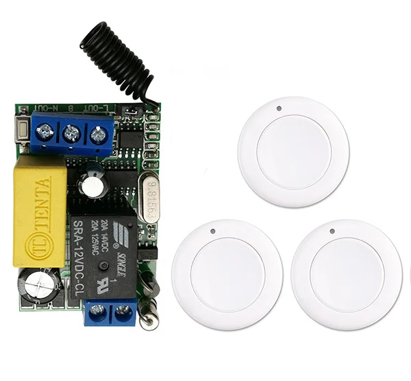 AC220V 1CH 10A RF беспроводной переключатель системы дистанционного управления