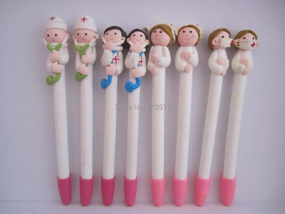 Высококачественная полимерная глина шариковая ручка для медсестры милый