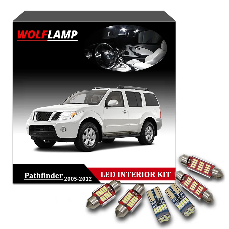 Wolflamp 12 шт. ледяная синяя лампа для автомобиля 2005 2012 Nissan Pathfinder|Сигнальная лампа| |