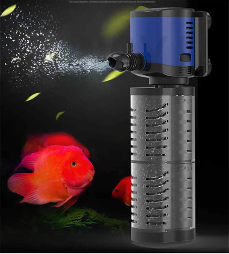 SUNSUN 1 piece 220-240V JQP-500F/1000F/1500F/2500F/ aquarium built-in filter fish tank three in one submersible pump oxygen pump