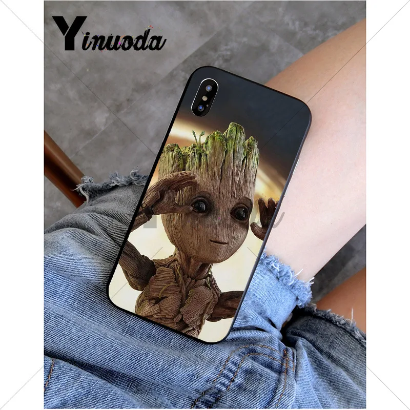 A16 Yinuoda Guardian ракета енот Грут Treeman чехол для телефона для iPhone 6S 6plus 7plus 8 8Plus X Xs MAX 5 5S XR 11 11pro 11promax - Цвет: A16