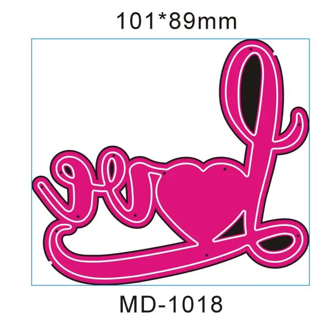 

Huge Valentine Heart Love Metal Cutting Dies Stencils For DIY Scrapbooking Decorative Embossing Cards Craft Die Cut Template