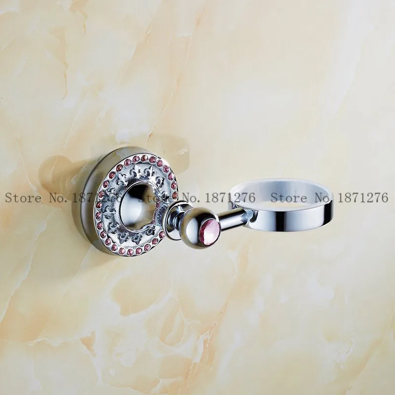 Free Shipping Crystal &amp Brass Glass Bathroom Accessories Soap Dishes / Holder/Soap Case Wall Mounted | Обустройство дома