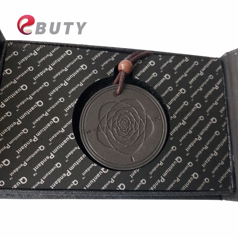 

EBUTY Energy Lava Pendant Quantum Negative Ions Flower of Life Pendants Black Tourmaline Stone Health Fashion Jewelry 50pcs/lot