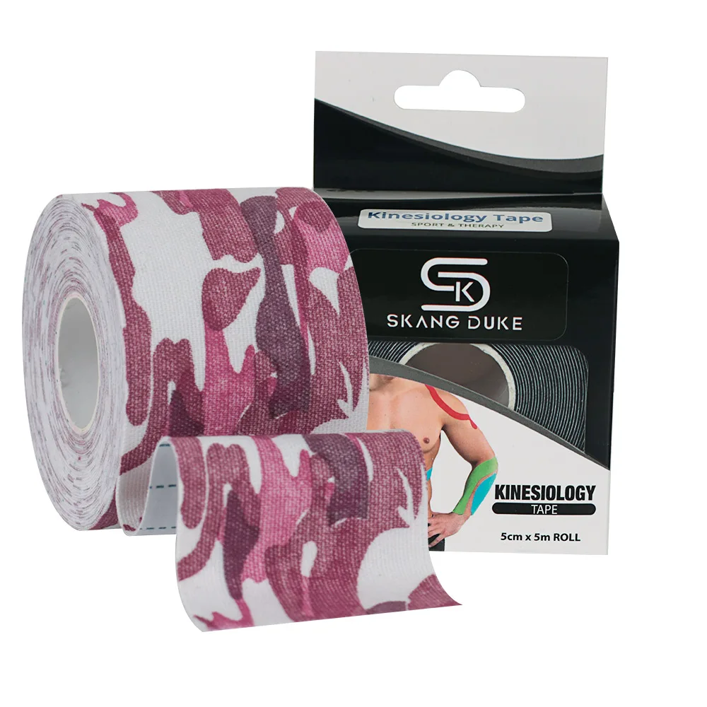 CamouflagPinkWithBox 2 размеры 5 м эластичные кинезиологии Спортивные спортивный эластичный бинт обвязки тренажерный зал теннис Фитнес Бег колено мышцы боль средства ухода за мотоцикло - Цвет: CamouflagPinkWithBox