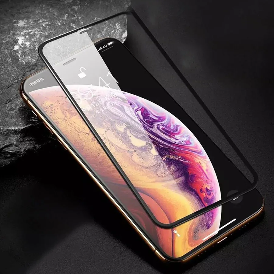 5D изогнутое полное покрытие закаленное стекло для iPhone XS MAX XR защита экрана