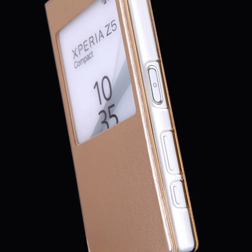 Чехол раскладушка кожаный чехол для sony Xperia Z5 Compact Z 5 мини XperiaZ5 Z5mini Z5Compact E5823 E5803