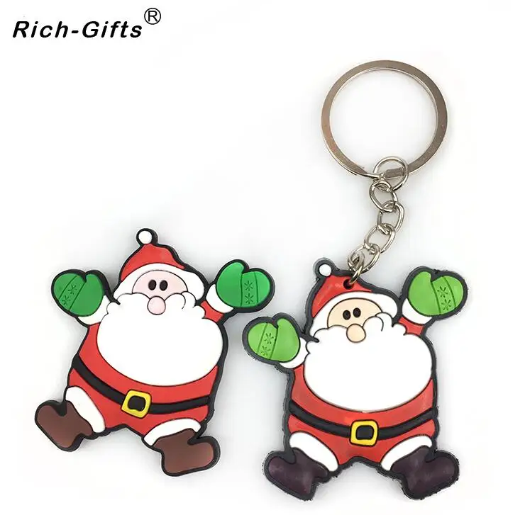 2 pcs per set Веселые рождественские магниты на холодильник подарки для детей украшения дома мягкие ПВХ магнит для холодильника стикер - Цвет: 2 pcs per set