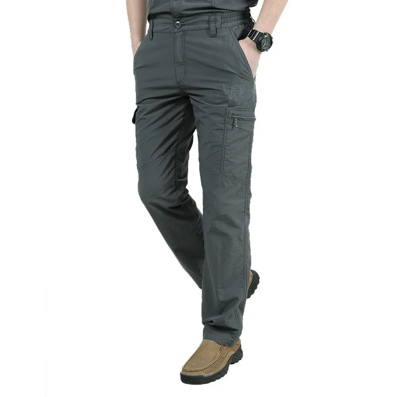 

2019 Summer Men's Military Style Cargo Pants Men Waterproof Breathable Male Trousers Joggers Army Pockets Casual Pants