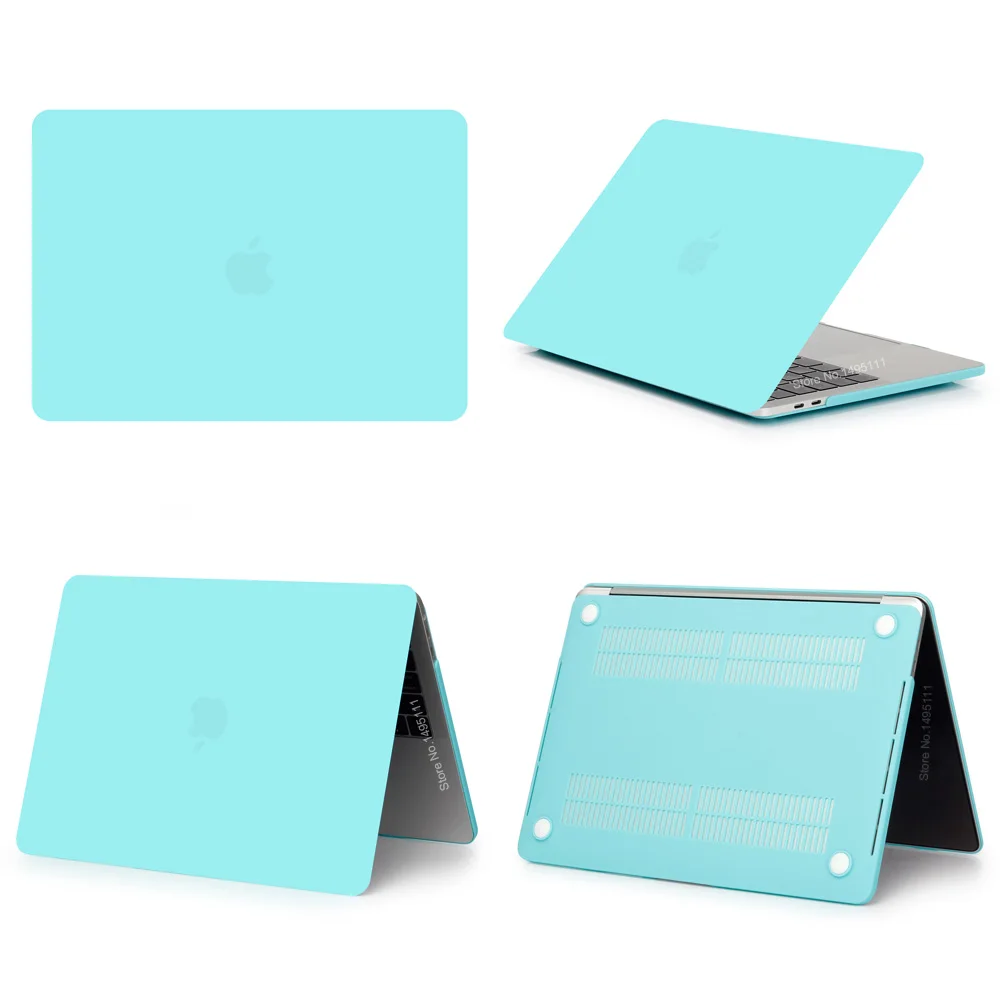 Жесткий матовый чехол-накладка для MacBook Air 11 A1465 air 13 дюймов A1466 pro 13,3 15 retina A1502 чехол для клавиатуры - Цвет: Matte mint