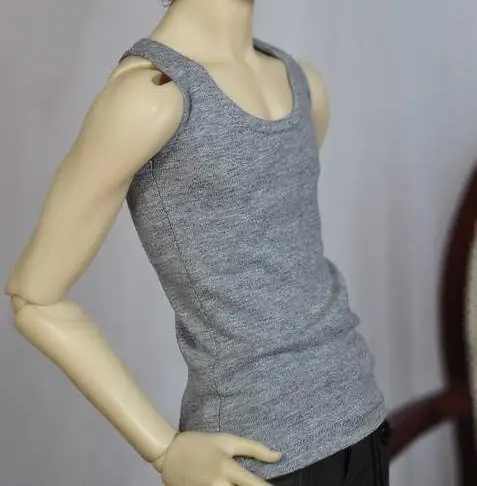 grey Bjd белый серый топ на бретелях верхняя одежда для 1/4 1/3 SD17 70 см 1" 24" высокий BJD кукла MSD DK DZ AOD DD кукла использовать heduoep - Цвет: grey