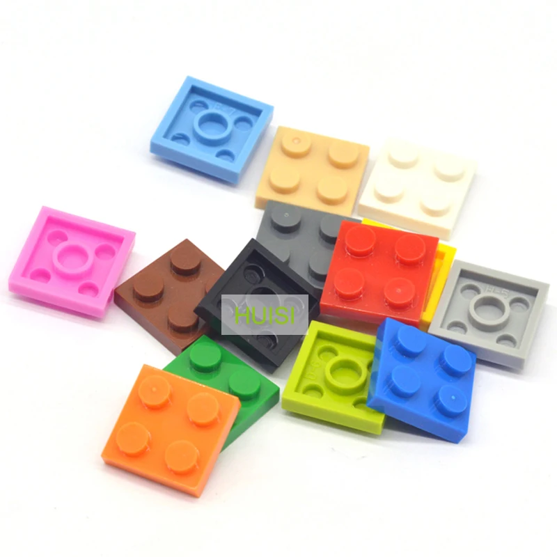 Игрушки для раннего обучения пластиковые блоки 2x2 короткие кирпичи детали