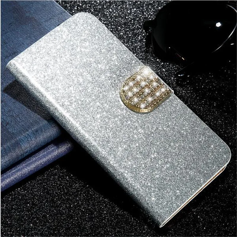 Для LG Рыболов Случае Роскошные Блестящие Побрякушки Порошок Кожа Магнитный