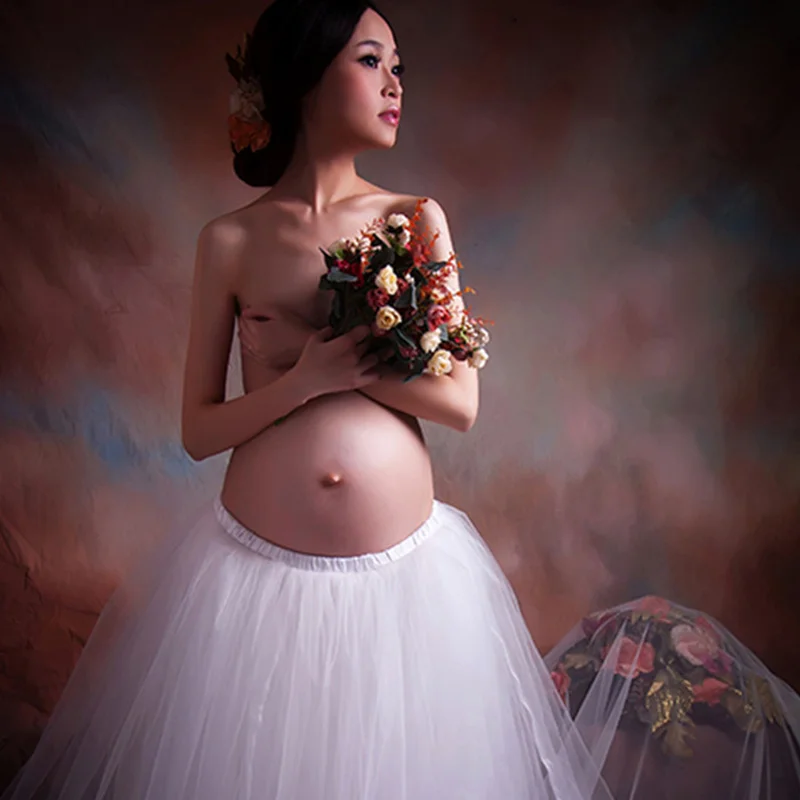 Платье для беременных элегантные белые кружевные платья Королевского стиля