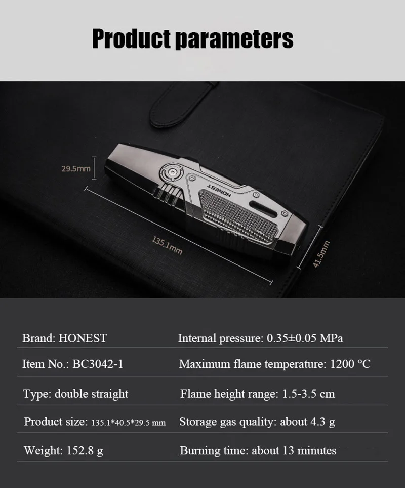 Честный струи пламени горелки многоразового газовые зажигалки с бутаном