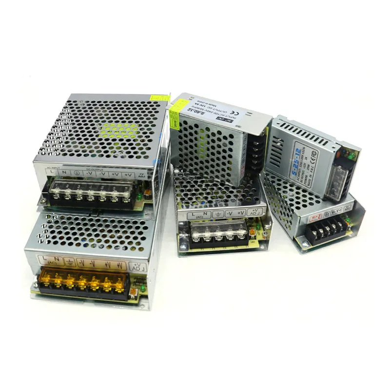 DC 12V импульсный источник питания DC 12V 2A 24W 25W 5A 60W 10A 120W выходной источник питания Светильник ing трансформатор для светодиодной ленты светильник
