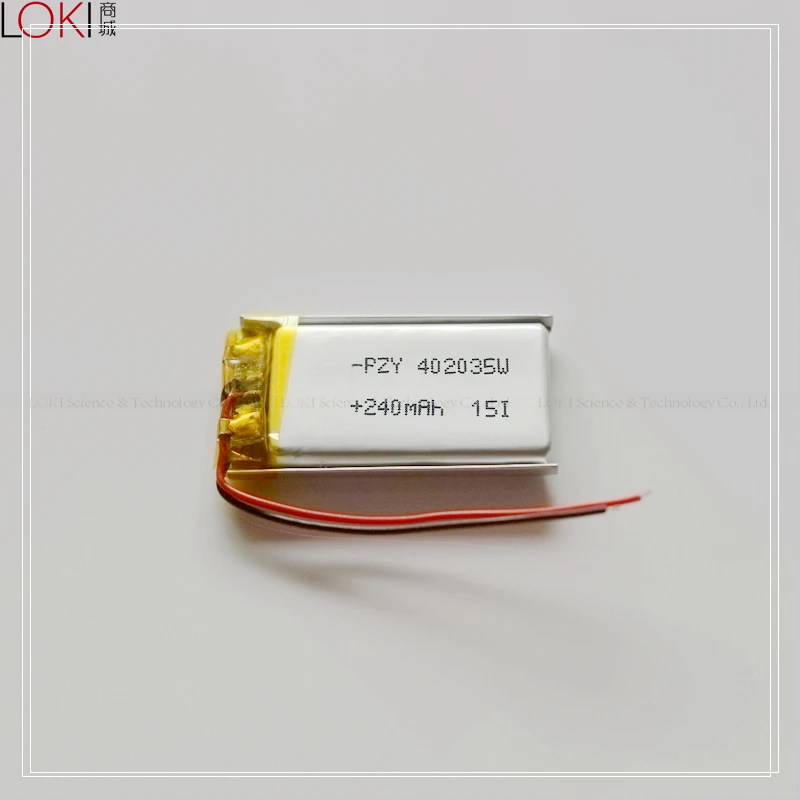 New Hot 402035 polymer lithium battery 3.7V Bluetooth headset 240mAH recorder MP3 MP4 core Li-ion Cell Rechargeable | Электроника
