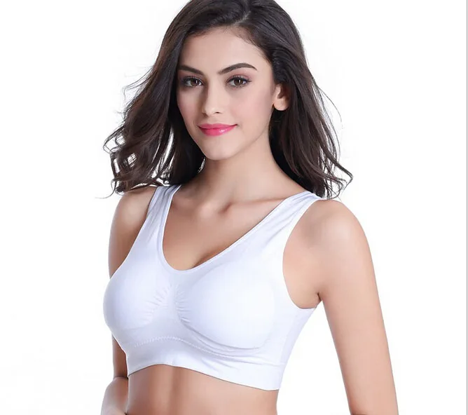 Free shipping gather no rims yoga underwear sports bra shock running large size girl vest Seamless Bra B2 |