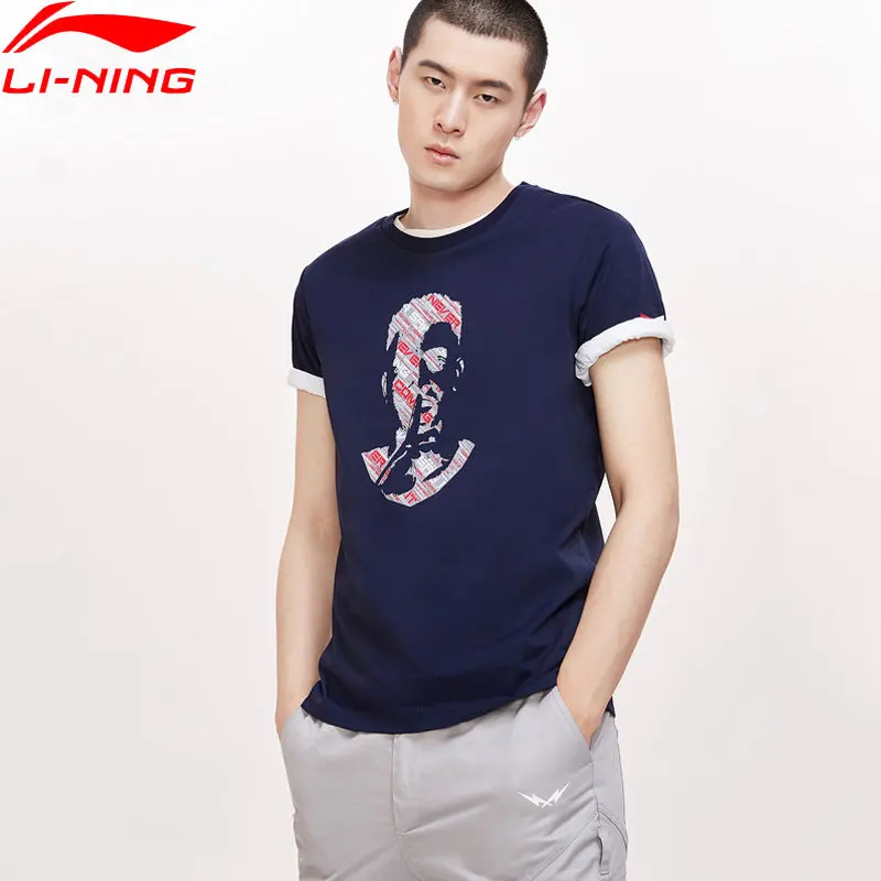 Мужская баскетбольная футболка Li-Ning Спортивная CJ McCollum из 66% хлопка с подкладкой