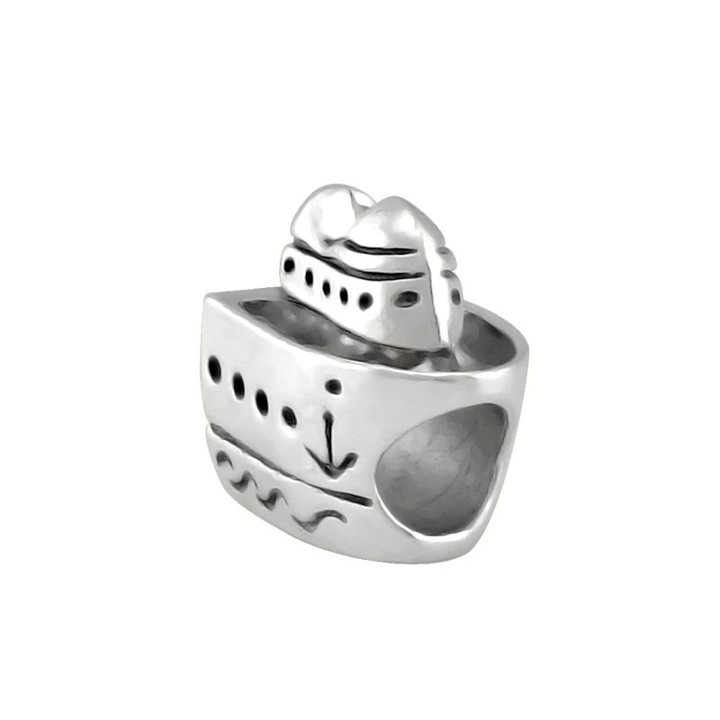 Новое поступление, 2 штуки, Круизный корабль, подвески, бисер, Подходит для Pandora, бусины, серебро, 925, браслет, сделай сам, модное ювелирное изделие SPB157