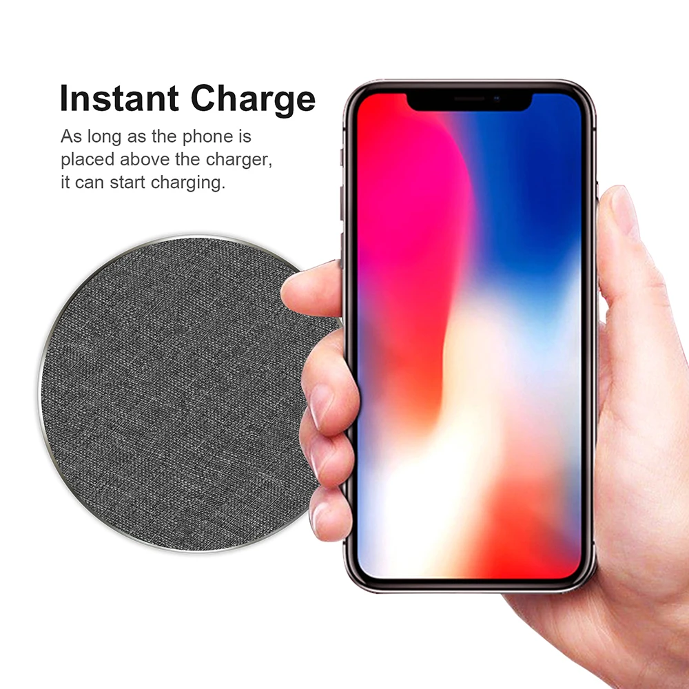 PORTEFEUILLE for Samsung qi wireless charger fast xiaomi pad chargeur induction iphone 8 plus XS XR | Мобильные телефоны и