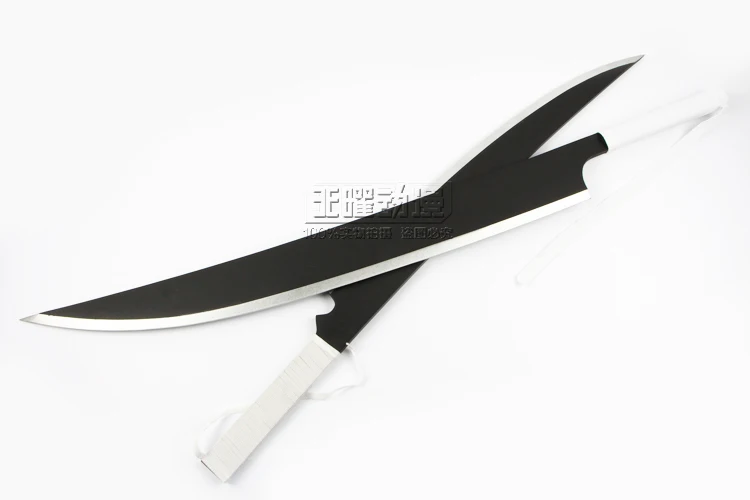 Ichigo меч Bleach Аниме двойное лезвие Wield Zangetsu Kurosaki косплей реквизит декоративный деревянный меч