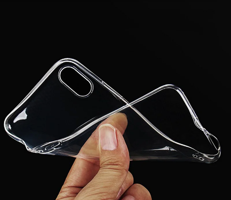 Прозрачный ультра тонкий Тонкий силиконовый чехол для Iphone xs чехлы прозрачная ТПУ