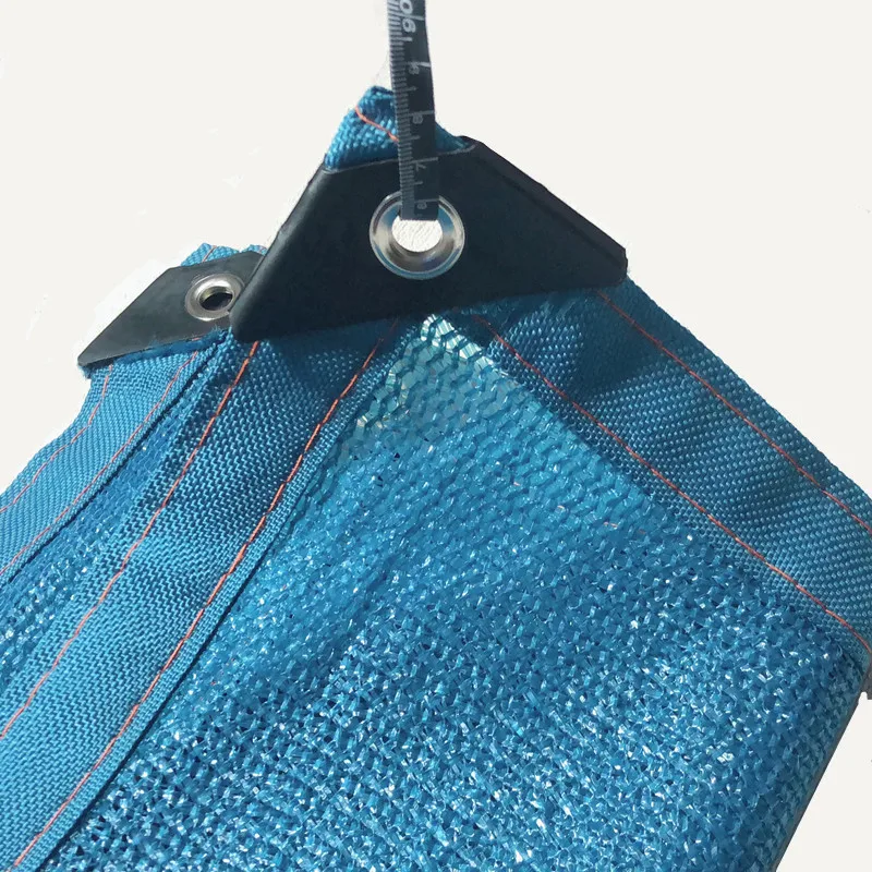 Сетка синего цвета HDPE для защиты от солнца овощей и домашних животных углами