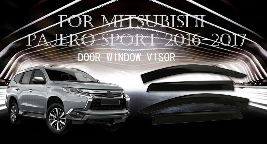 Дефлектор бокового окна автомобиля лобового стекла защита от ветра для mitsubishi pajero montero sport montero Shogun аксессуары YCSUNZ