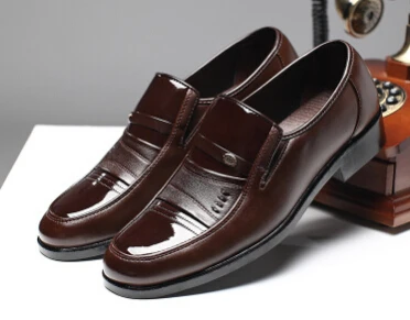 

leather shoes mens casual high quality pu male party zapatillas hombre fashion Black male Oxford shoes