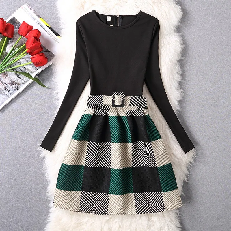 Winter Girl Dress 2018 Floral Stitching print For Children Clothing Wedding And School Party Teenage Clothes | Детская одежда и