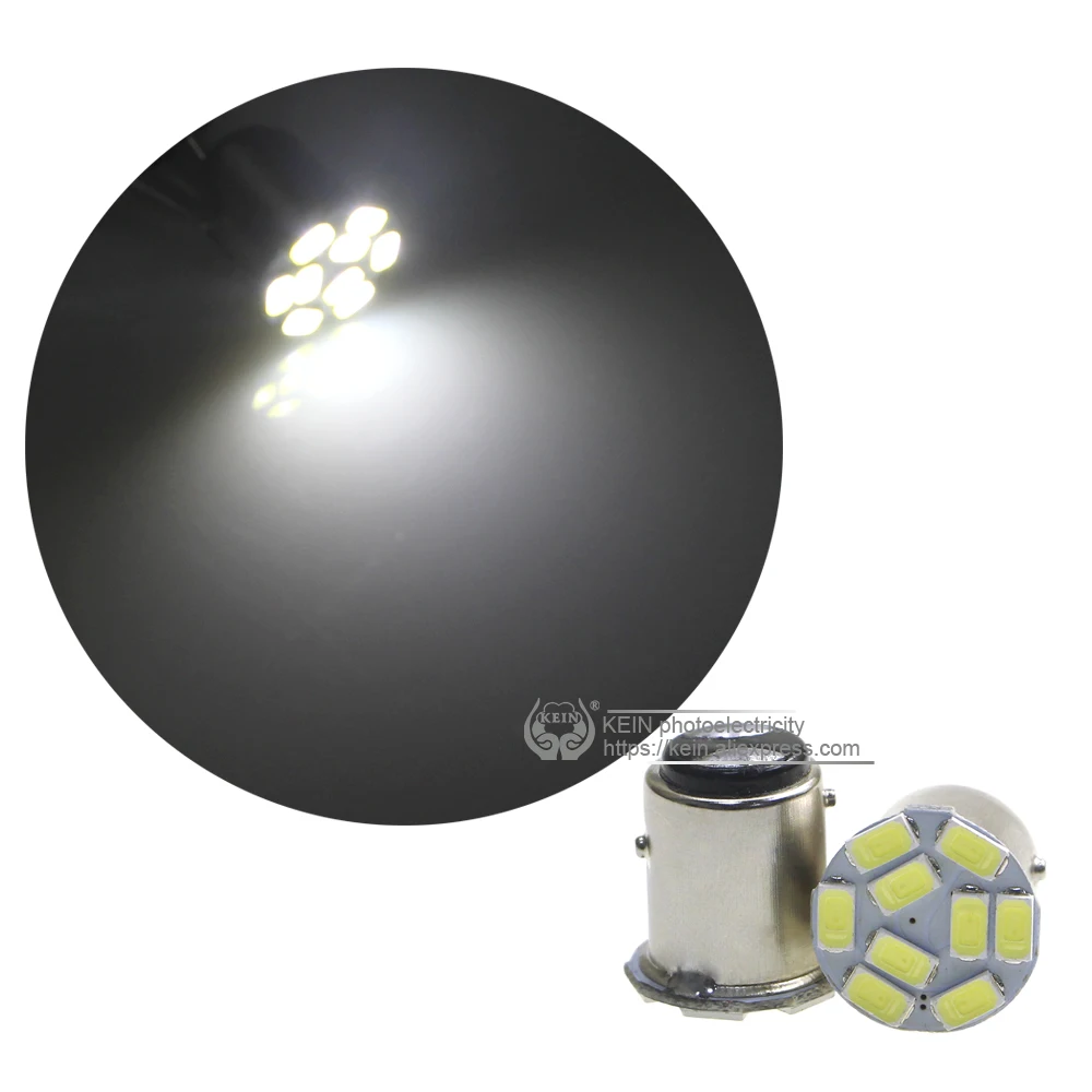 KEIN 10 шт p21/5 w 1157 led bay15d 5630 9smd 12V светодиодные автомобильные лампы стоп сигнала