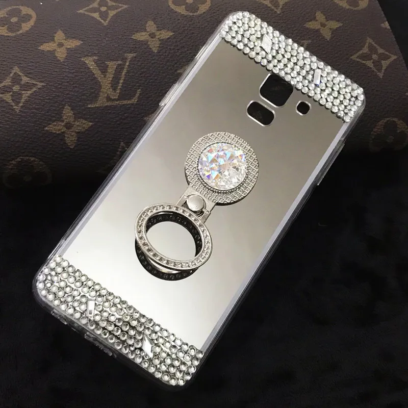 J6 J8 A8 A6 PLUS 2018 Алмазный зеркальный Мягкий ТПУ силиконовый чехол для телефона Samsung