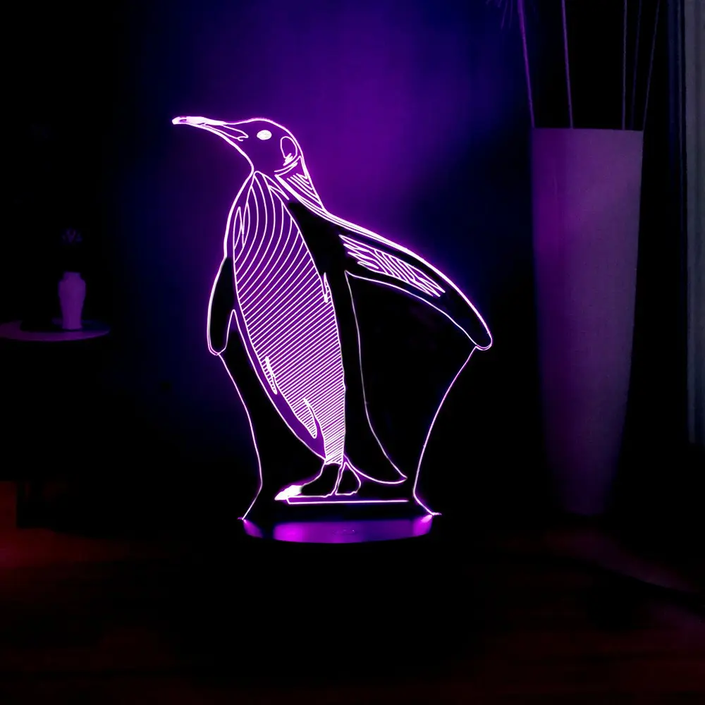 Светодиодная лампа новинка светильник ing Flying Penguin милый Декор для спальни девочек