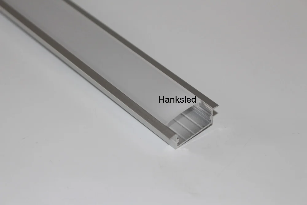 10pcs 1m/pcs LED aluminium channel with milk/clear cover for double row strip light | Освещение