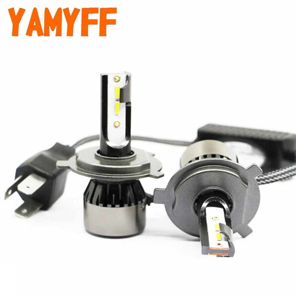 2 шт. мини Canbus H4 H7 автомобильный головной светильник H1 H11 H8 светодиодный Bulb16000LM