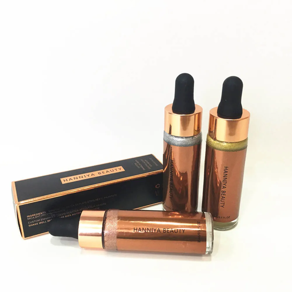 3 вида цветов консилер для лица масло светящаяся кожа блеск Жидкая хайлайтер