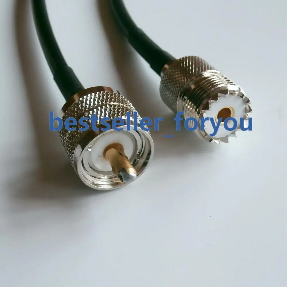 UHF SO 239 Женский к PL 259 Мужской адаптер Перемычка pigtail коаксиальный кабель RG58 50