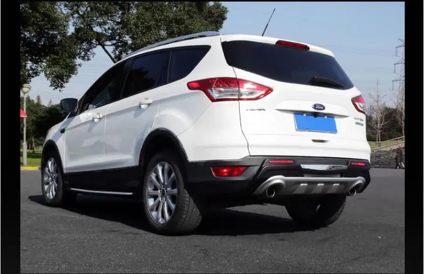 Высокое качество ABS хромированные автомобильные передние+ задние защитные бамперы защита опорная плита Подходит для FORD KUGA 2013