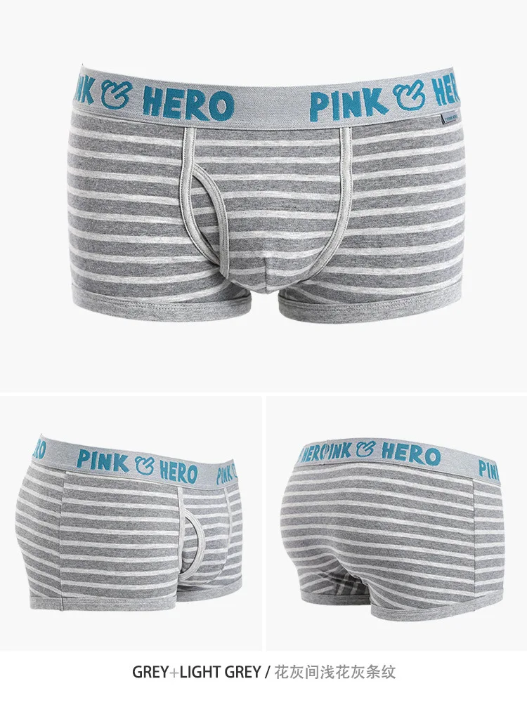 PINKHERO полосатые мужские боксеры с принтом, цветные дышащие хлопковые мужские трусы-боксеры, высококачественные мужские трусы, удобные мужские Трусы Calzoncillos